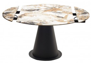 Стол TERAMO 135 GLOSS GRAND JADE SOLID CERAMIC, керамика, поворотн.механизм / Черный каркас, ®DISAUR в Заречном - zarechnyy.mebel24.online | фото 14