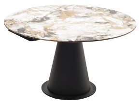 Стол TERAMO 135 GLOSS GRAND JADE SOLID CERAMIC, керамика, поворотн.механизм / Черный каркас, ®DISAUR в Заречном - zarechnyy.mebel24.online | фото 15