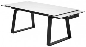 Стол VASTO 180 MARBLES KL-99 Белый мрамор матовый, итальянская керамика/ черный каркас, ®DISAUR в Заречном - zarechnyy.mebel24.online | фото 6