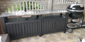 Столик для барбекю 415 Л (Unity Chef 415 L) графит в Заречном - zarechnyy.mebel24.online | фото 1