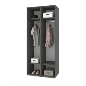 СТОУН С21 Шкаф 2-х створчатый (камень темный/ирландский дуб) в Заречном - zarechnyy.mebel24.online | фото 3