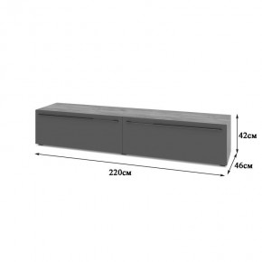 СТОУН С72 Тумба ТВ (золотой дуб/графит) в Заречном - zarechnyy.mebel24.online | фото 2
