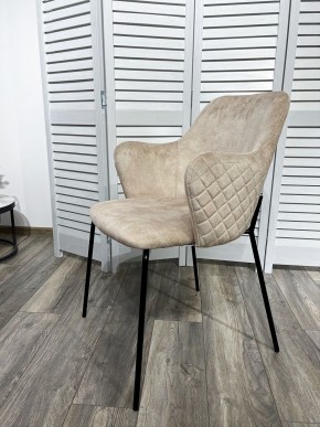 Стул AMARETTO VBP206 античный светло-бежевый, велюр без пальчикового эффекта /черный каркас, М-City в Заречном - zarechnyy.mebel24.online | фото 7