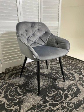 Стул BREEZE BLUVEL-14 GREY, велюр / черный каркас М-City в Заречном - zarechnyy.mebel24.online | фото 6
