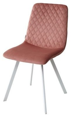 Стул DAIQUIRI BLUVEL-52 PINK / белый каркас, велюр М-City в Заречном - zarechnyy.mebel24.online | фото 1