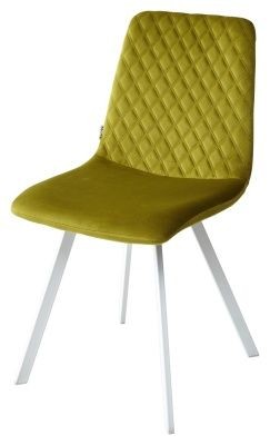 Стул DAIQUIRI BLUVEL-75 OLIVA / белый каркас, велюр М-City в Заречном - zarechnyy.mebel24.online | фото 1