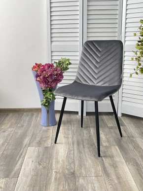 Стул DUKE BLUVEL-14 GREY, велюр / черный каркас М-City в Заречном - zarechnyy.mebel24.online | фото 4