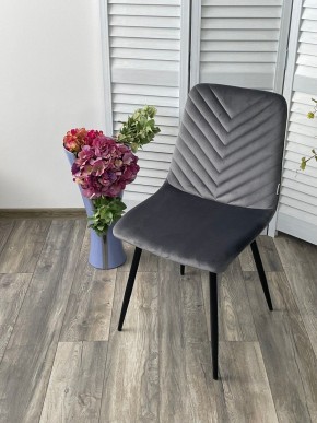 Стул DUKE BLUVEL-14 GREY, велюр / черный каркас М-City в Заречном - zarechnyy.mebel24.online | фото 5