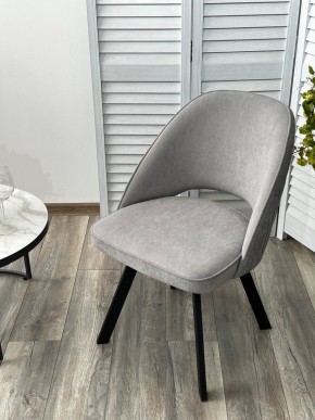 Стул DUNA 360 град. поворот. B22 Серый, велюр / черный каркас, М-City в Заречном - zarechnyy.mebel24.online | фото 8