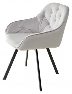 Стул GALE 360 град. поворот. BLUVEL-03 LIGHT GREY, велюр/ черный каркас, М-City в Заречном - zarechnyy.mebel24.online | фото 5