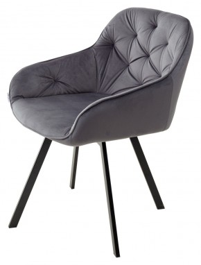 Стул GALE 360 град. поворот. BLUVEL-14 GREY, велюр/ черный каркас, М-City в Заречном - zarechnyy.mebel24.online | фото 5