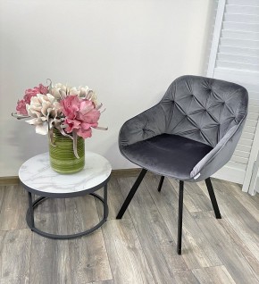Стул GALE 360 град. поворот. BLUVEL-14 GREY, велюр/ черный каркас, М-City в Заречном - zarechnyy.mebel24.online | фото 8