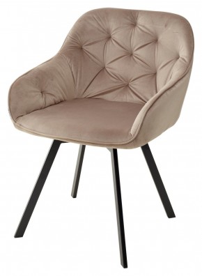 Стул GALE 360 град. поворот. BLUVEL-40 BEIGE, велюр/ черный каркас, М-City в Заречном - zarechnyy.mebel24.online | фото 1