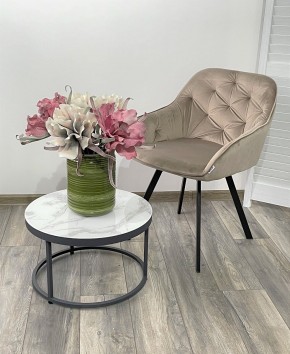 Стул GALE 360 град. поворот. BLUVEL-40 BEIGE, велюр/ черный каркас, М-City в Заречном - zarechnyy.mebel24.online | фото 2