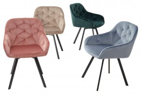 Стул GALE 360 град. поворот. BLUVEL-40 BEIGE, велюр/ черный каркас, М-City в Заречном - zarechnyy.mebel24.online | фото 3