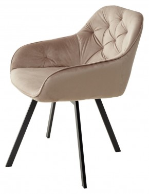 Стул GALE 360 град. поворот. BLUVEL-40 BEIGE, велюр/ черный каркас, М-City в Заречном - zarechnyy.mebel24.online | фото 5