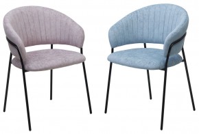 Стул ГЕММА, цвет RAIN 13 blue, велюр / черный каркас М-City в Заречном - zarechnyy.mebel24.online | фото 8