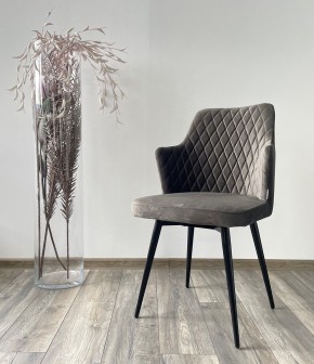 Стул HERMAN 360 град. ГРАФИТ #14, велюр / черный каркас М-City в Заречном - zarechnyy.mebel24.online | фото 2