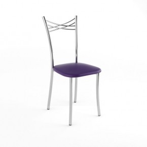 Стул хром Грация Стандарт фиолетовый-873 1-кат в Заречном - zarechnyy.mebel24.online | фото