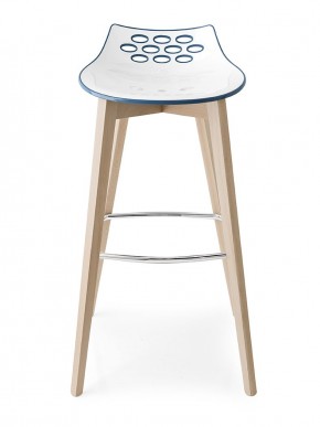 Стул JAM W CB/1487, ash.P19W OAK NATURAL/ P799-P11P WHITE/ GLOSSY NOUGAT в Заречном - zarechnyy.mebel24.online | фото
