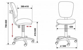 Стул компьютерный Бюрократ CH-204NX/26-28 черный в Заречном - zarechnyy.mebel24.online | фото