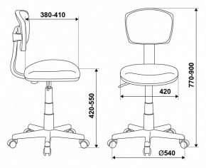 Стул компьютерный Бюрократ CH-W299/LB/TW-55 в Заречном - zarechnyy.mebel24.online | фото 12