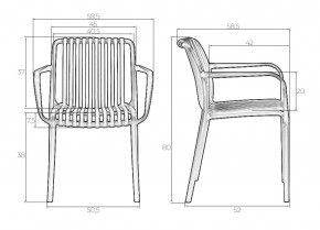 Стул обеденный DOBRIN WALTER ARM, черный (B-03) в Заречном - zarechnyy.mebel24.online | фото 7