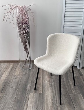 Стул RIYA UF992-01 Белый, teddy / черный каркас М-City в Заречном - zarechnyy.mebel24.online | фото 5