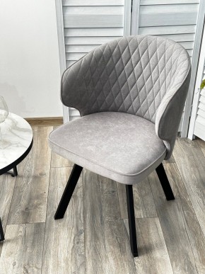 Стул SKAT 360 град. поворот. B22 Серый, велюр / черный каркас, М-City в Заречном - zarechnyy.mebel24.online | фото 3