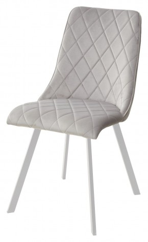 Стул TYCOON BLUVEL-03 LIGHT GREY / белый каркас М-City в Заречном - zarechnyy.mebel24.online | фото 1