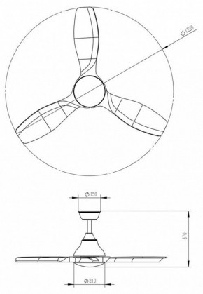 Светильник с вентилятором Sonex VIVA LED 7702/24L в Заречном - zarechnyy.mebel24.online | фото 5