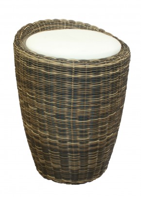 Табурет с местом для хранения LM-1100Rattan, кремовый в Заречном - zarechnyy.mebel24.online | фото