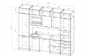 ТЕРЦИЯ Кухонный гарнитур Экстра 5 (3000 мм) в Заречном - zarechnyy.mebel24.online | фото 2