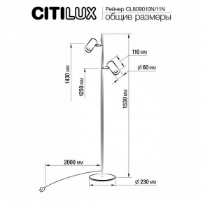 Торшер Citilux Twin CL809010N в Заречном - zarechnyy.mebel24.online | фото 5