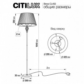 Торшер Citilux Вена CL402920 в Заречном - zarechnyy.mebel24.online | фото 5