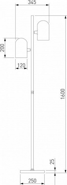 Торшер Eurosvet Bambola 01164/2 латунь в Заречном - zarechnyy.mebel24.online | фото 2