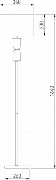 Торшер Eurosvet Caprera 01154/1 никель в Заречном - zarechnyy.mebel24.online | фото 2