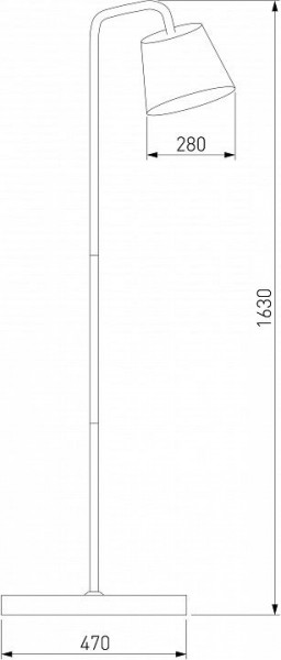 Торшер Eurosvet Montero 01135/1 черный в Заречном - zarechnyy.mebel24.online | фото 2