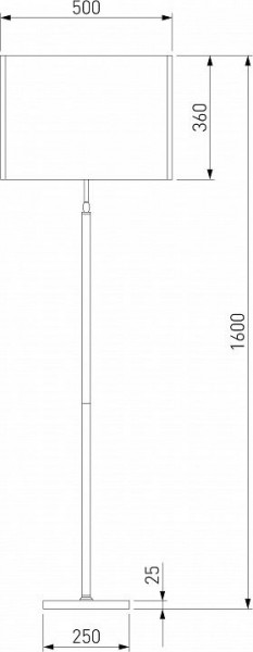 Торшер Eurosvet Notturno 01163/1 латунь в Заречном - zarechnyy.mebel24.online | фото 2