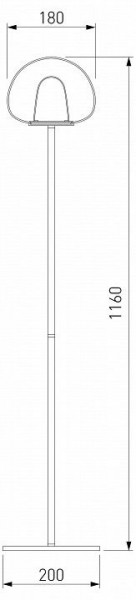 Торшер Eurosvet Twice 90327/1 черный в Заречном - zarechnyy.mebel24.online | фото