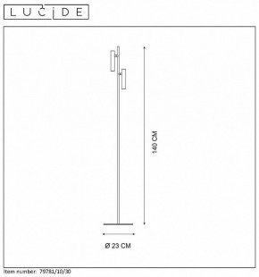 Торшер Lucide Philon 79781/10/30 в Заречном - zarechnyy.mebel24.online | фото 4