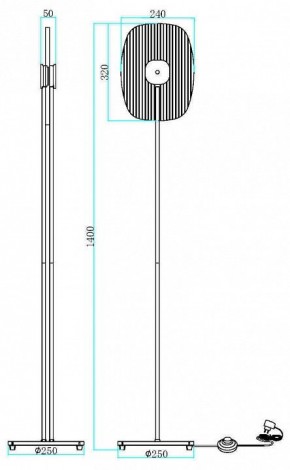 Торшер Maytoni Eclipse MOD152FL-L1BK в Заречном - zarechnyy.mebel24.online | фото 2