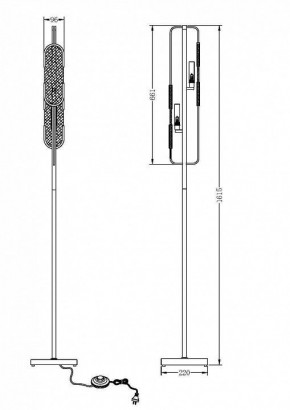 Торшер Maytoni Marmo MOD099FL-02G в Заречном - zarechnyy.mebel24.online | фото 2