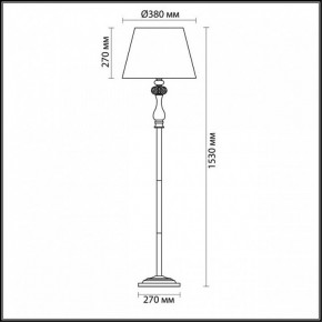 Торшер Odeon Light Gaellori 3393/1F в Заречном - zarechnyy.mebel24.online | фото 3