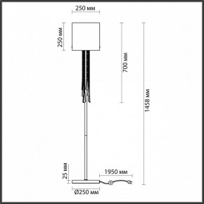 Торшер Odeon Light Nicole 4890/1F в Заречном - zarechnyy.mebel24.online | фото 4