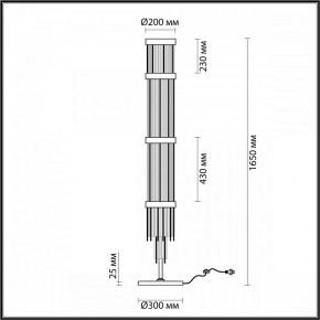 Торшер Odeon Light York 4788/12F в Заречном - zarechnyy.mebel24.online | фото 3