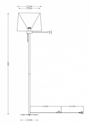 Торшер с подсветкой Maytoni Farel Z001FL-L3W-1B в Заречном - zarechnyy.mebel24.online | фото
