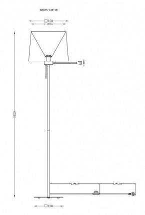 Торшер с подсветкой Maytoni Farel Z001FL-L3W-1W в Заречном - zarechnyy.mebel24.online | фото 3