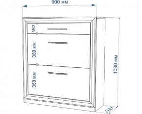 Тумба для обуви Нобиле ОБВ-90 в Заречном - zarechnyy.mebel24.online | фото 3