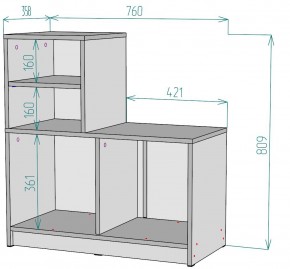 Тумба для прихожей V29 в Заречном - zarechnyy.mebel24.online | фото 2